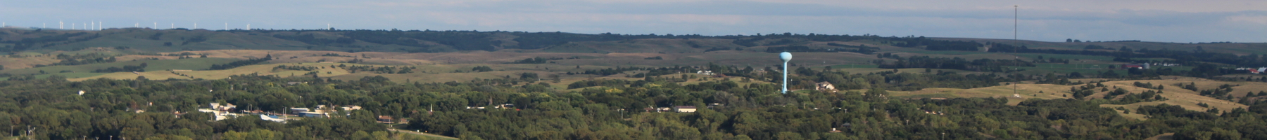 Niobrara Nebraska from nearby hill