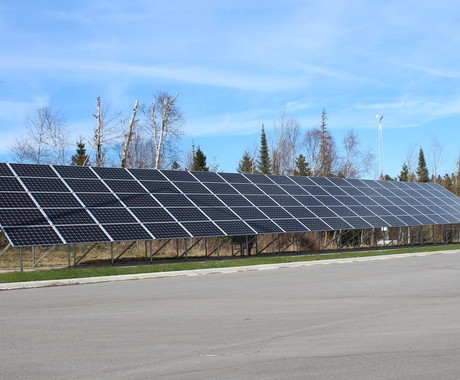 Solar array powering state park