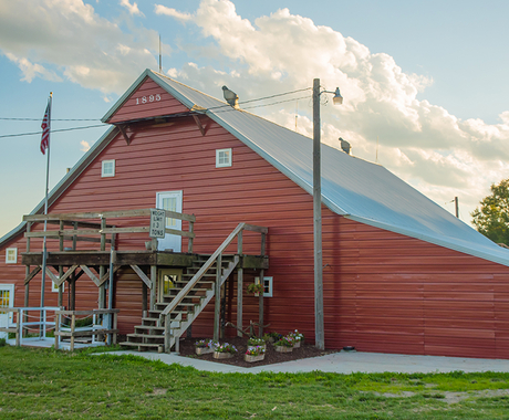 Preserved barn converted to event space