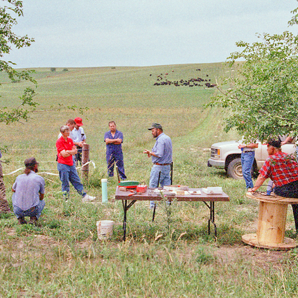 Farm tour in field