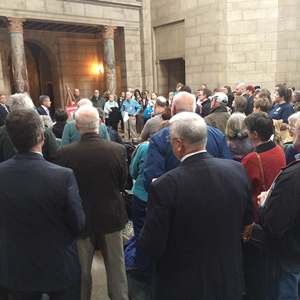 Folks at the state capitol in Lincoln
