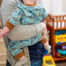 Caregiver holding a baby