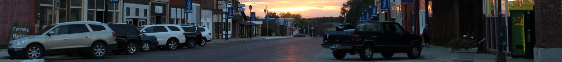 main street in Lyons, Nebraska