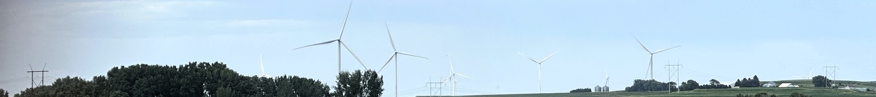 Turbinas eólicas en un ámbito rural