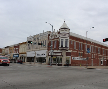downtown in Auburn, Nebraska
