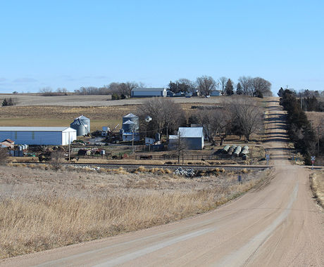Farm place in rural Nebraska