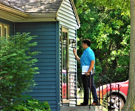 Delgado knocking on door