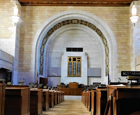 Nebraska Unicameral legislative chamber
