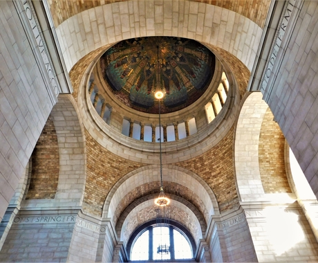 Nebraska legislative building ceiling