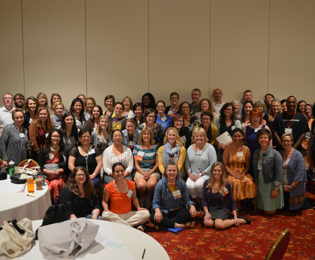 Group photo of people at a conference