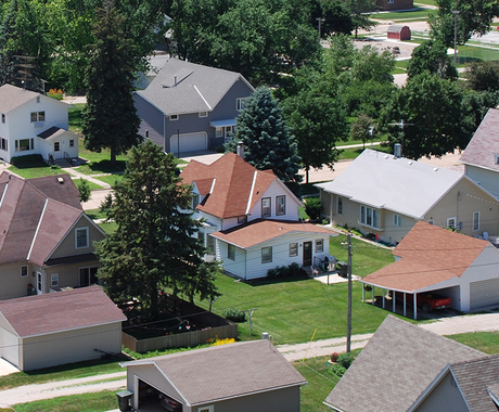 rural community from above