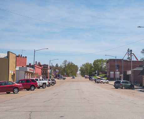 downtown Howells, Nebraska
