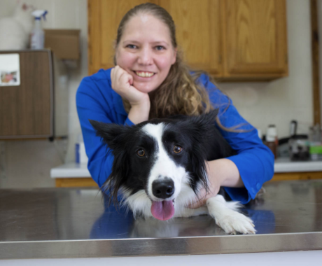 Jennafer Glaesemann with dog