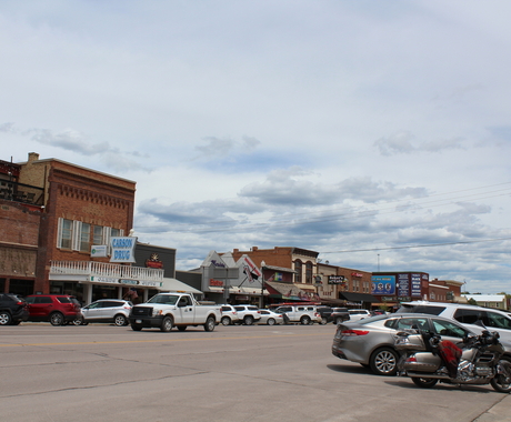Main street in Custer, South Dakota