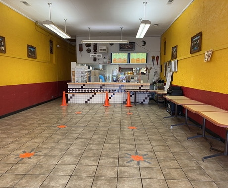 Lobby of restaurant
