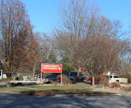Rural hospital sign
