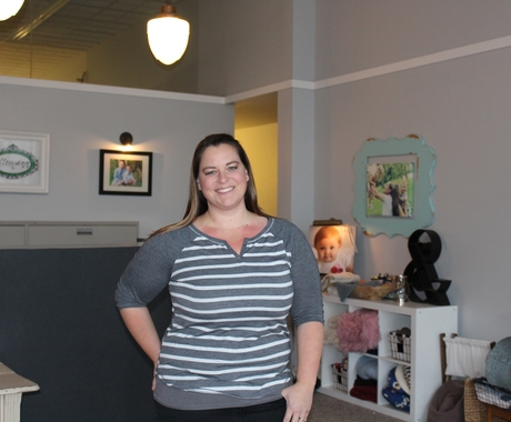 Woman business owner in photography studio