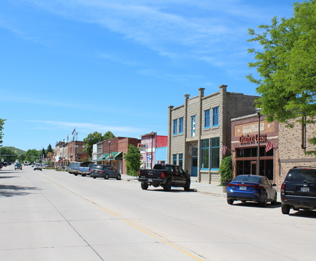 main street in Chadron, Nebraska