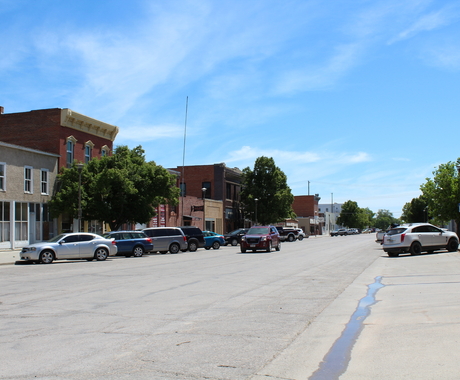 main street in Chadron, Nebraska