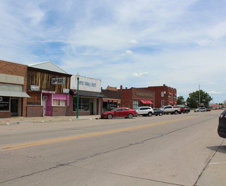 main street in Valentine, Nebraska