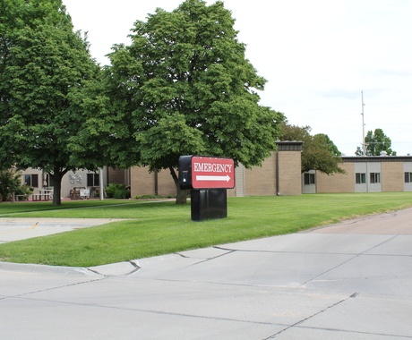 Rural hospital sign