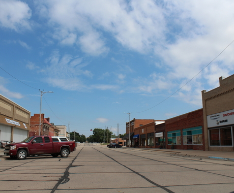 main street in Arnold Nebraska