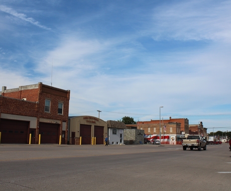 main street in Genoa, Nebraska