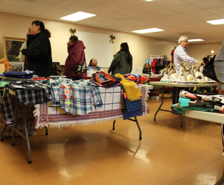 Holiday Bazaar with booths