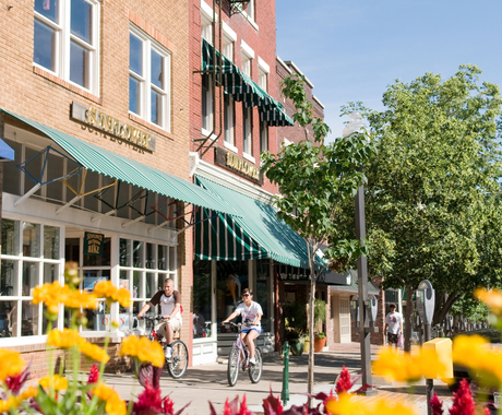 Downtown in Lawrence, Kansas