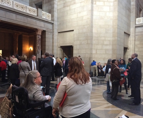 Folks at the state capitol in Lincoln