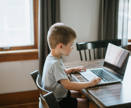 Boy at computer