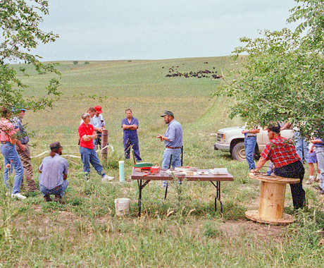 Farm tour in field