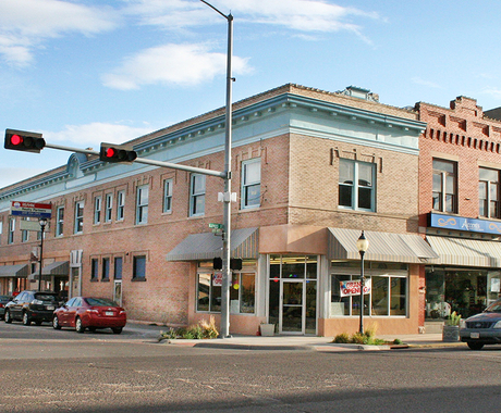 downtown in rural Nebraska