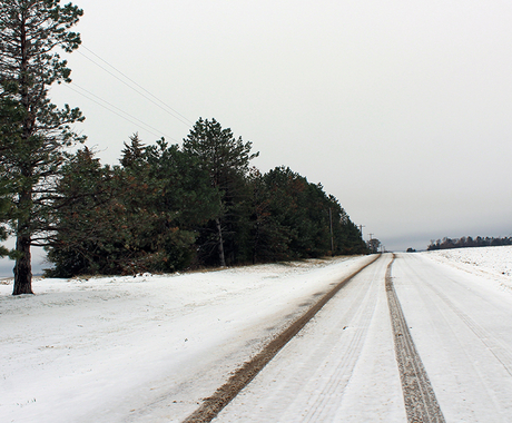 Snowy road