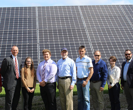 Solar tour in front of panel
