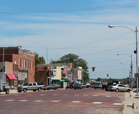 Main Street in St. Paul, Nebraska