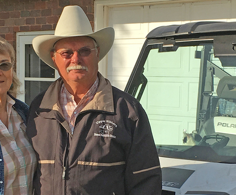 Woman and man ranchers