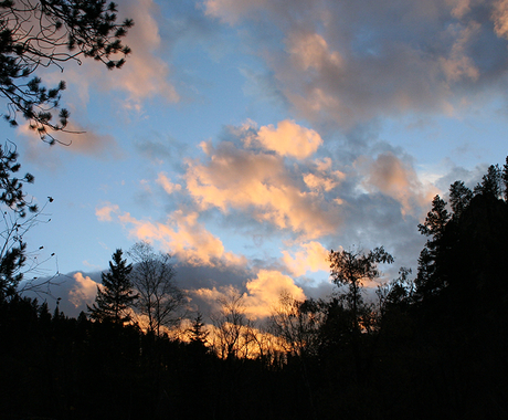 Sunset and clouds