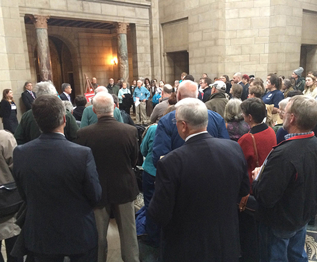 Folks at the state capitol in Lincoln