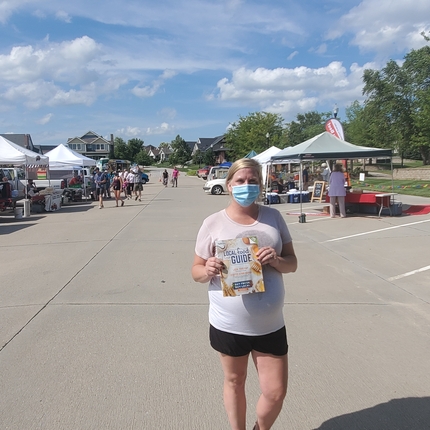 Farmers market manager at market