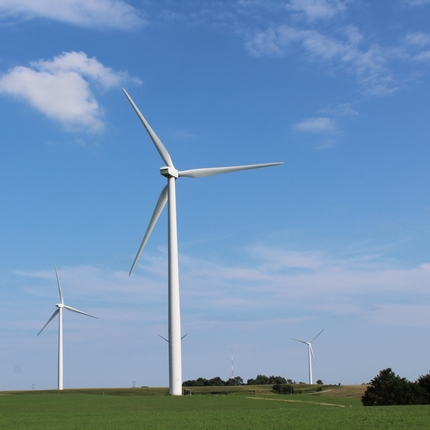 Aerogeneradores en ámbito rural.