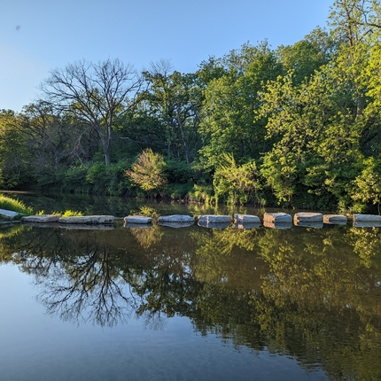 Río Maquoketa y paisaje circundante