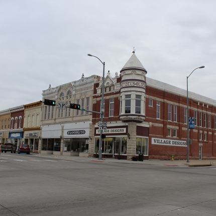 downtown in Auburn, Nebraska