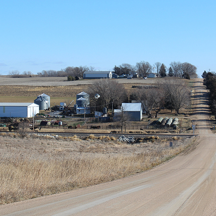 Farm place in rural Nebraska