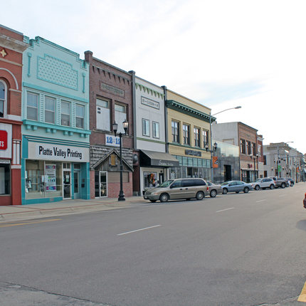 main street in Columbus, Nebraska