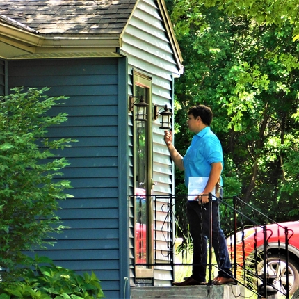 Delgado knocking on door