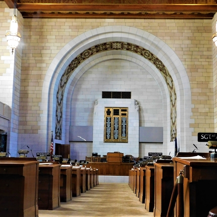 Nebraska legislative chamber