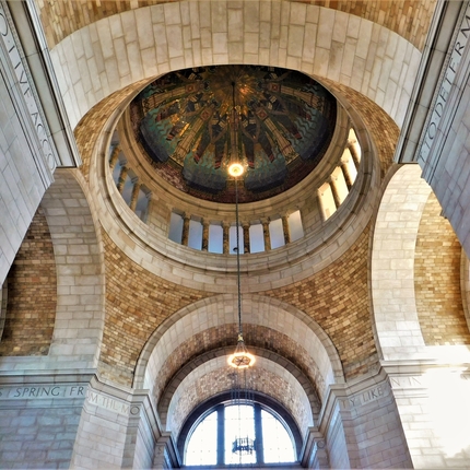 Nebraska legislative building ceiling
