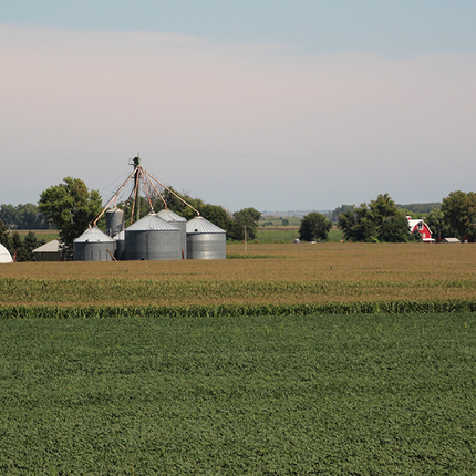 Field and farm place