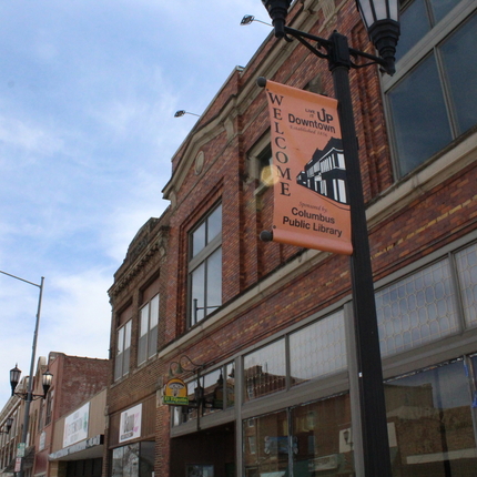 Storefronts on a small town street